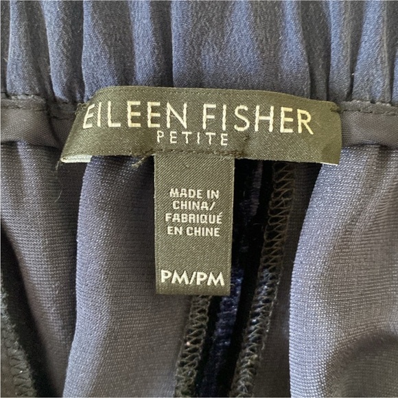 EUC Eileen Fisher blue velvet pants - Picture 8 of 12
